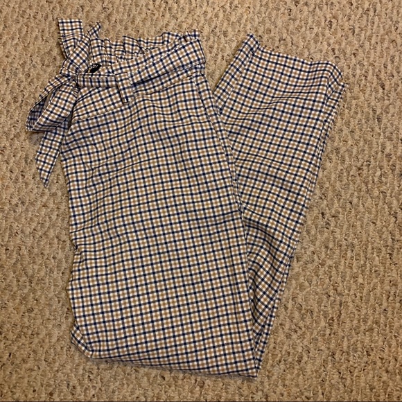 Navy and gold paper bag pants! Like new! - Picture 2 of 3